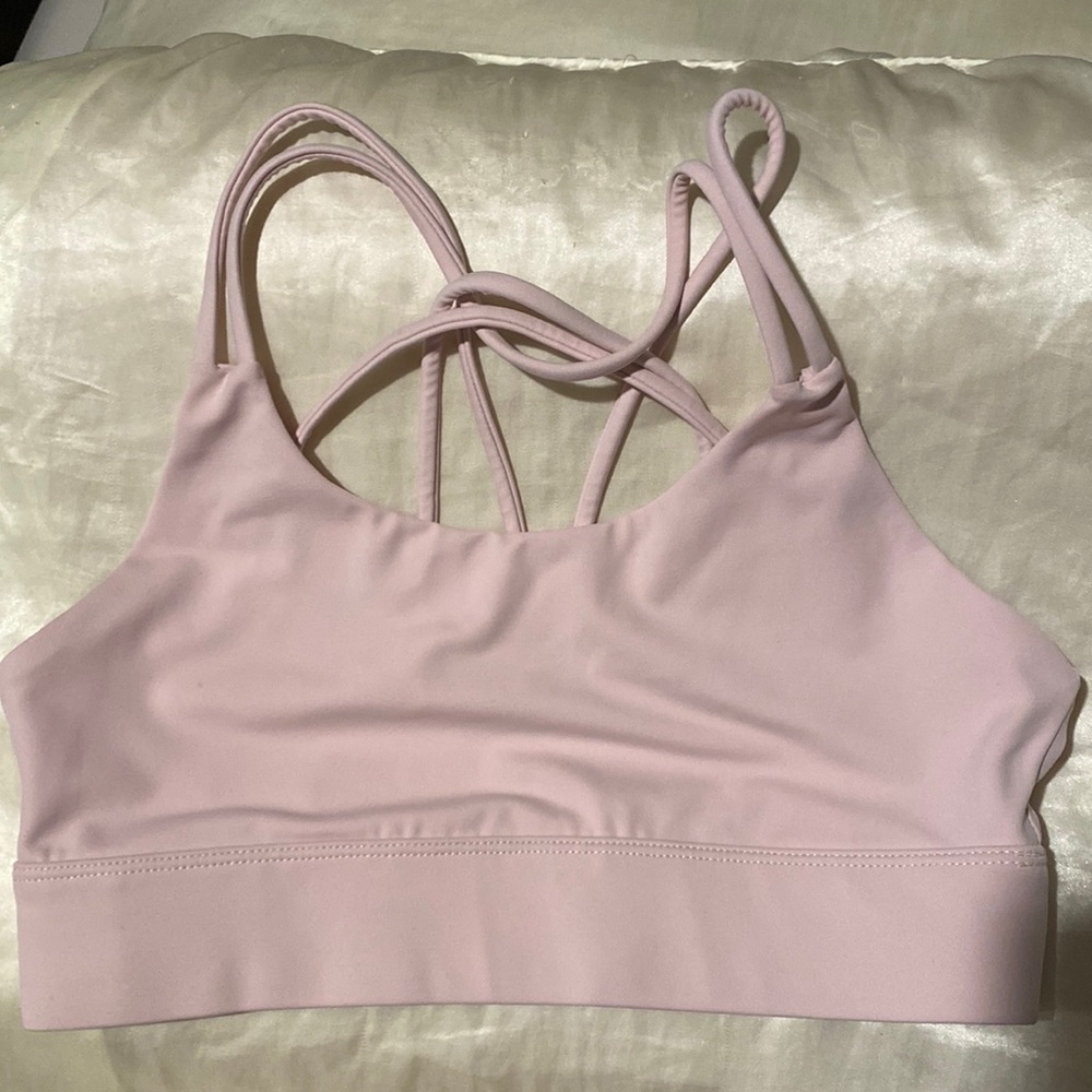 Vie active pink sports bra